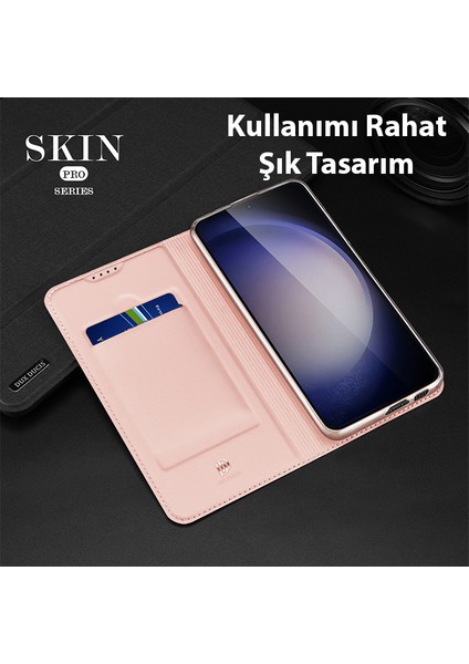 Sm Galaxy S23 Plus Kılıf Skin Pro Series Flip Cover Kapaklı Kılıf