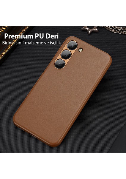 Sm Galaxy S23 Grit Series Pu Premium Kılıf