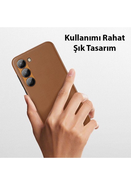 Sm Galaxy S23 Grit Series Pu Premium Kılıf