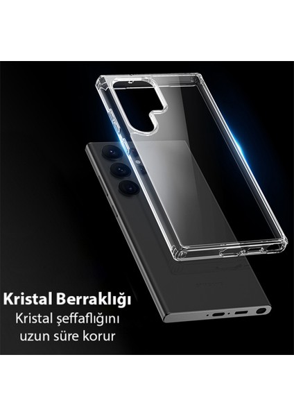 Sm Galaxy S23 Ultra Clin Series Shockproof Şeffaf Silikon Kılıf