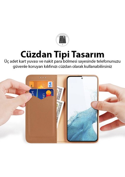 Sm Galaxy S23 Plus Kılıf Mıknatıslı Cüzdanlı Deri Kılıf Hivo Series