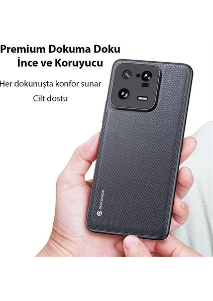 Xiaomi 13 Pro Fino Serisi Premium Dokuma Silikon Kılıf