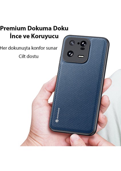 Xiaomi 13 Pro Fino Serisi Premium Dokuma Silikon Kılıf