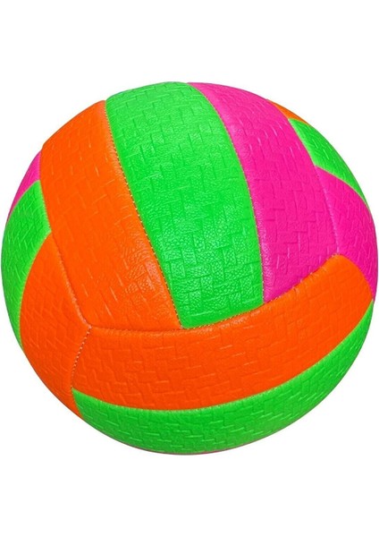 Dikişli Voleybol Topu No 5 Neon Renkler