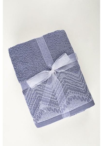 Leron %100 Pamuk 2'li Havlu Seti Beyaz / Mavi 50x90 fiyatları