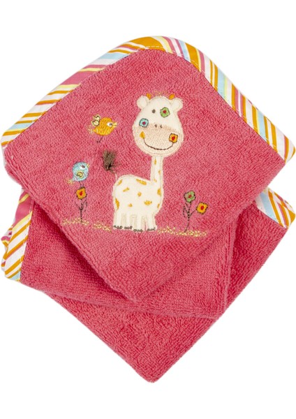 Irya Bamkı Bebek Havlu Seti 3'lü Fuşya 30X30