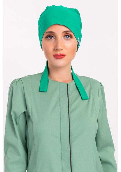 Tesettür Cerrahi Bonesi - Yaprak Yeşili