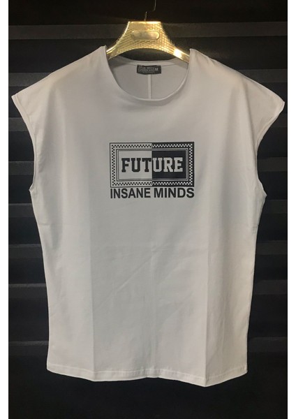 Erkek Kolsuz Baskılı Oversize Tshirt