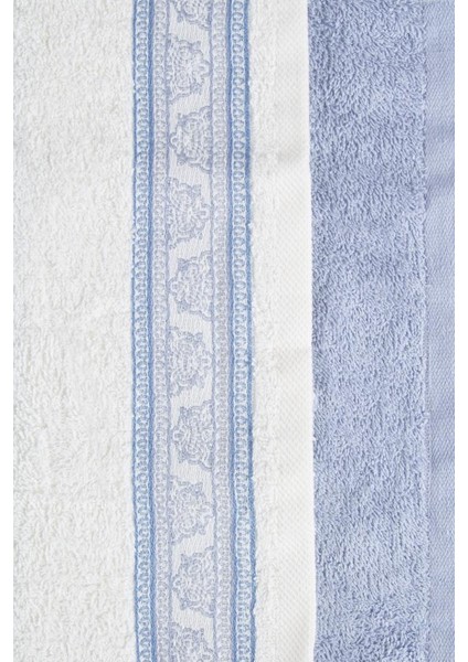 Tile %100 Pamuk 2'li Yüz Havlusu Seti Beyaz / Mavi 30x50 modelleri