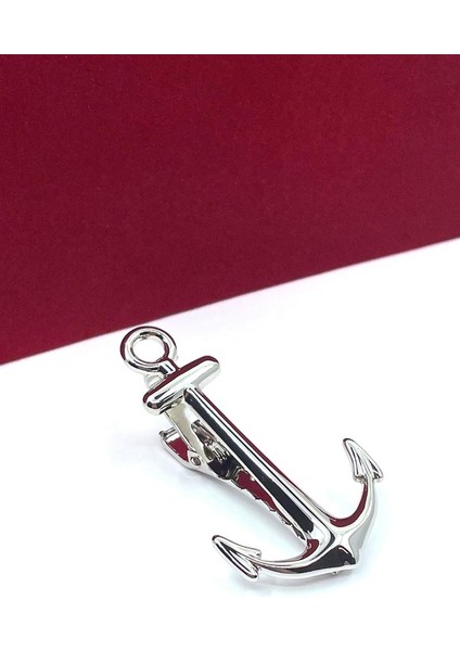 Çapa Gümüş Kravat İğnesi Kıy39