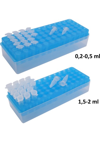 PCR / Ependorf / Deney Tüp Standı (0.2-0.5-1.5-2 mL İçin) - 60 Delikli - Çift Taraflı fiyatları