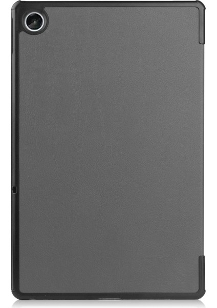 Lenovo Tab M10 Plus 10.6 3rd Gen 2022 Için Deri Tablet Kılıfı - Gri (Yurt Dışından)