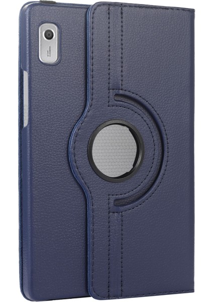 Lenovo Tab M9 Için Deri Tablet Kılıfı - Koyu Mavi (Yurt Dışından) fırsatları