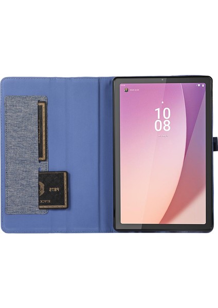 Lenovo Tab M9 Için Deri Tablet Kılıfı - Mavi (Yurt Dışından)