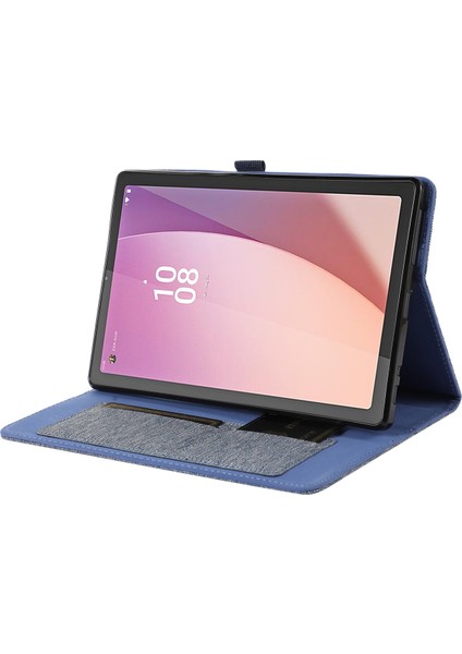 Lenovo Tab M9 Için Deri Tablet Kılıfı - Mavi (Yurt Dışından)