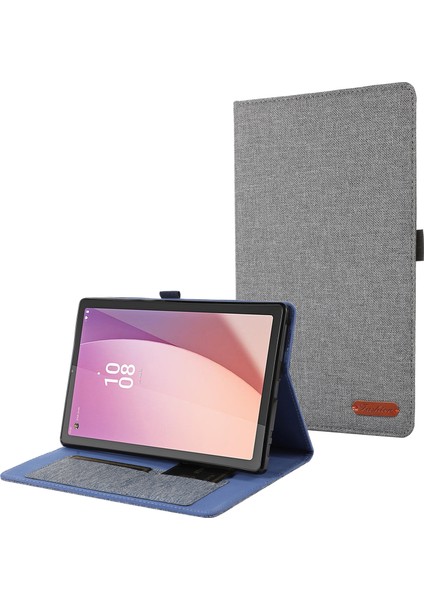 Lenovo Tab M9 Için Deri Tablet Kılıfı - Gri (Yurt Dışından)