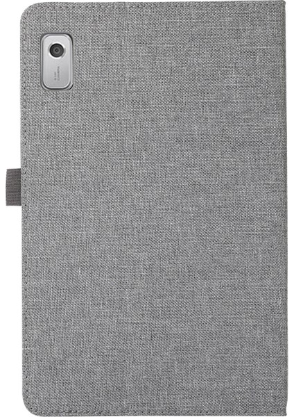 Lenovo Tab M9 Için Deri Tablet Kılıfı - Gri (Yurt Dışından) indirimleri