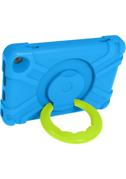 Fire Hd8 (2020) Için Deri Tablet Kılıfı - Mavi / Yeşil (Yurt Dışından) modelleri