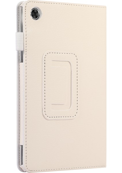 Lenovo Tab M8 4th Gen Için Deri Tablet Kılıfı - Beyaz (Yurt Dışından) modelleri
