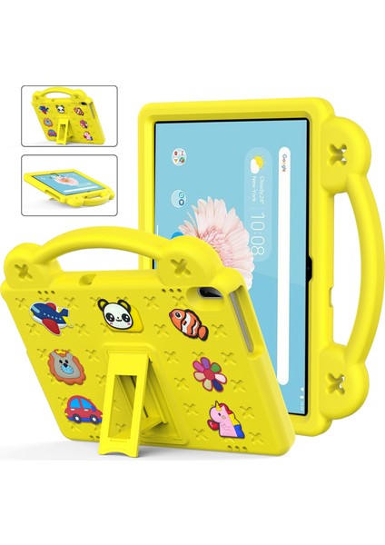 Lenovo Tab M10 X605 / X505 / Tab P10 X705 Için Deri Tablet Kılıfı - Sarı (Yurt Dışından)