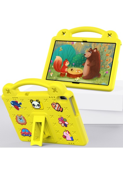 Lenovo Tab M10 X605 / X505 / Tab P10 X705 Için Deri Tablet Kılıfı - Sarı (Yurt Dışından)