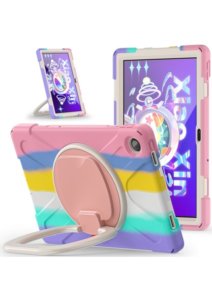 Lenovo Tab M10 Plus 10.6 3rd Gen 2022 Için Deri Tablet Kılıfı - Pembe (Yurt Dışından)
