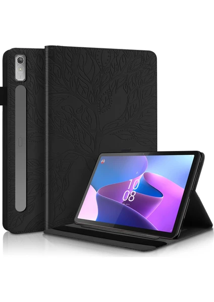 Lenovo Tab P11 Pro Gen 2 Için Deri Tablet Kılıfı - Siyah (Yurt Dışından)