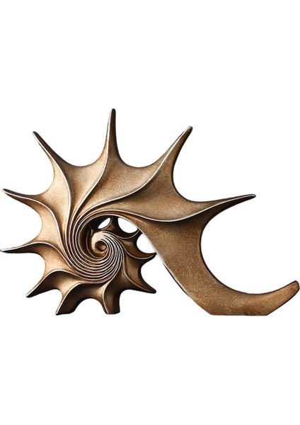 Modern Kabuk Konusu Heykelleri Heykel Ev Dolabı Oturma Odası Dekoru Gül Altın (Yurt Dışından)