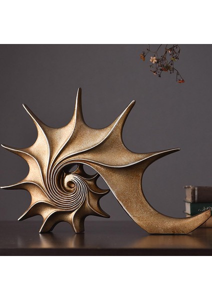 Modern Kabuk Konusu Heykelleri Heykel Ev Dolabı Oturma Odası Dekoru Gül Altın (Yurt Dışından) fiyatları