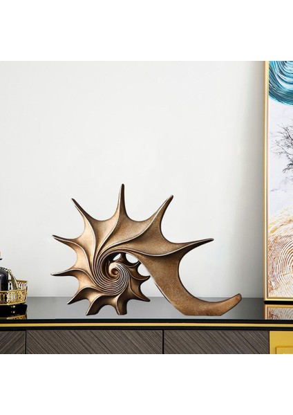 Modern Kabuk Konusu Heykelleri Heykel Ev Dolabı Oturma Odası Dekoru Gül Altın (Yurt Dışından) modelleri