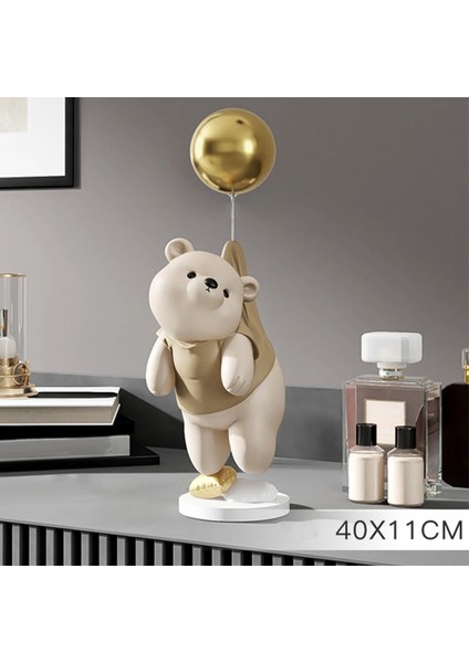 Oturma Odası Rafı Ev Dekorasyonusevimli Kutup Ayısı Heykelsi Kahverengi (Yurt Dışından) fiyatları