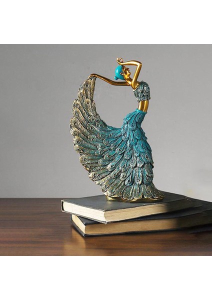 Peacock Dancer Figürinleri Kadın Dans Heykel Süsleri Bronz (Yurt Dışından) modelleri