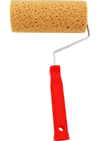 Taşınabilir Sünger Boya Silindir Sanat Duvar Dekoru Kapı Değiştirme Kırmızı (Yurt Dışından)