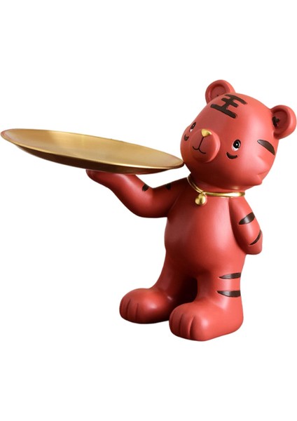 Güzel Heykel Tepsisidepolama Figüre Çanağı Sundurma Yaşayan Kırmızı (Yurt Dışından)