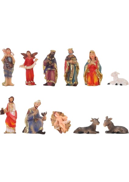 Doğuş Sahnesi Seti Bebek Isa Noel Figürleri Süsleme Ev Dekoru (Yurt Dışından)