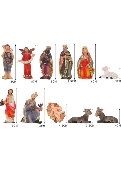 Doğuş Sahnesi Seti Bebek Isa Noel Figürleri Süsleme Ev Dekoru (Yurt Dışından) fırsatları