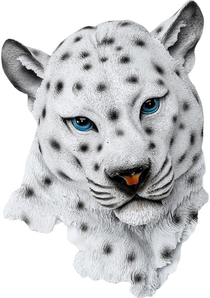 Hayata Benzeyen Hayvan Kafa Heykeli Vahşi Hayvanlar Büst Heykelcik Duvar Montaj Bar Dekor A (Yurt Dışından)