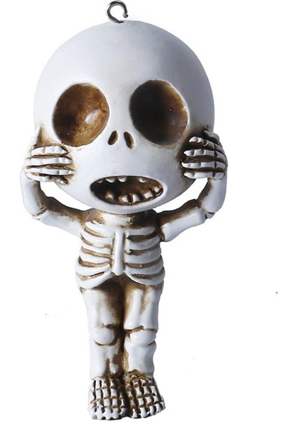 İskelet Heykeli Figürin Yenilik Arabası Anahtarlık Süsleme (Yurt Dışından)