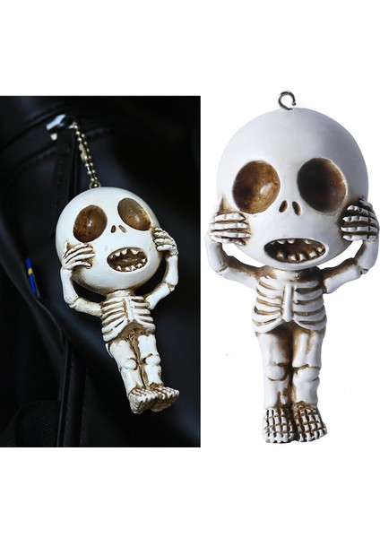 İskelet Heykeli Figürin Yenilik Arabası Anahtarlık Süsleme (Yurt Dışından) fiyatları