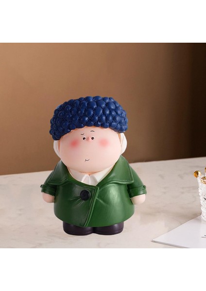 Reçine Karakter Masaüstü Heykeli Tutucu Yatak Odası Boy(Yurt Dışından)