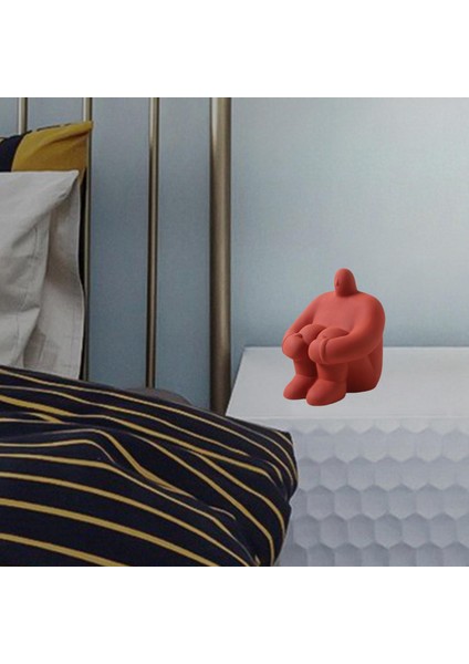 Sanat Figürü Heykeli Soyut Karakter Figürin Masa Üstü Ofis Dekoru Kırmızı (Yurt Dışından) modelleri