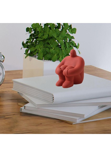 Sanat Figürü Heykeli Soyut Karakter Figürin Masa Üstü Ofis Dekoru Kırmızı (Yurt Dışından) indirimleri