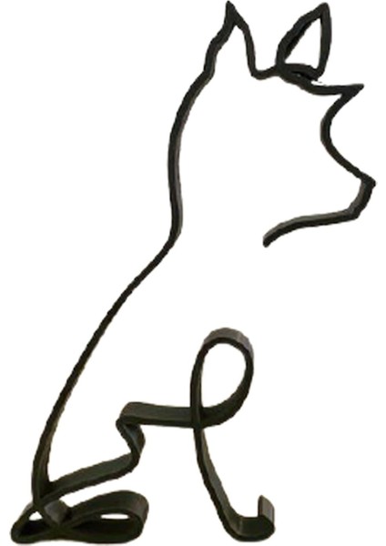 2 Adet Köpek Heykelleri Oturma Odasıfigürinler Kitaplık Masaüstü Dekorasyon C (Yurt Dışından) fiyatları