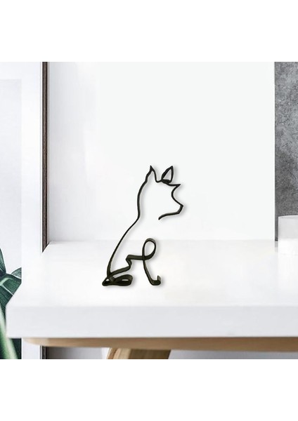 2 Adet Köpek Heykelleri Oturma Odasıfigürinler Kitaplık Masaüstü Dekorasyon C (Yurt Dışından) fırsatları