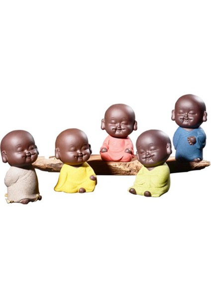 Güzel Mini Monk Buda Heykel Çay Pet, Zen Bahçe Çay Tepsisi Dekorasyon El Sanatları - (Yurt Dışından) fiyatları