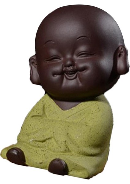 Güzel Mini Monk Buda Heykel Çay Pet, Zen Bahçe Çay Tepsisi Dekorasyon El Sanatları - (Yurt Dışından) indirimleri