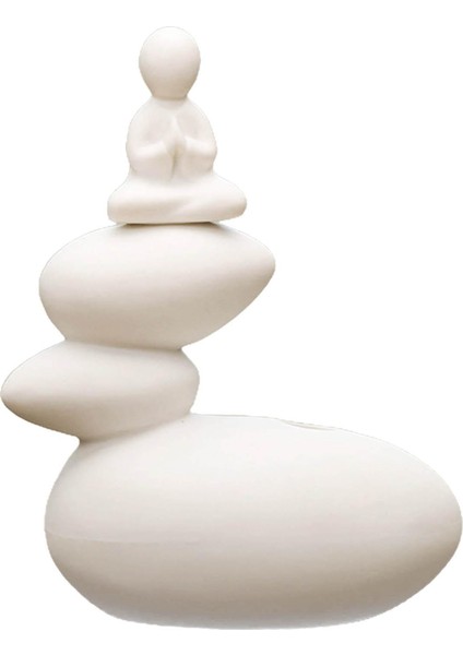 Zen Tarzı Seramik Buda Heykel (Yurt Dışından)