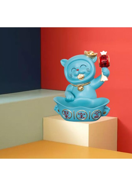 Moon Üçgen Güzel Şanslı Kedi Figürine Merkezi Ofis Sisanat Dekor (Yurt Dışından) fırsatları