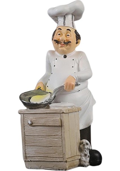 Yemek Figürinler Mutfak Dekor Şef Heykel Süsleri Yemek (Yurt Dışından)