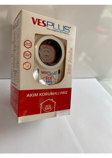 Vesplus Akım Korumalı Piriz 250 Joule (Eko Safe)